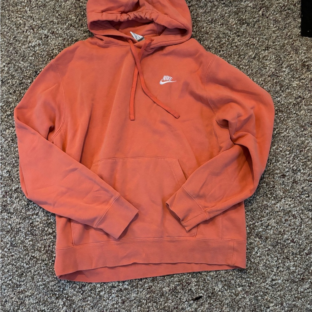 Nike Orange Sweatshirt Casual Athletic Wear